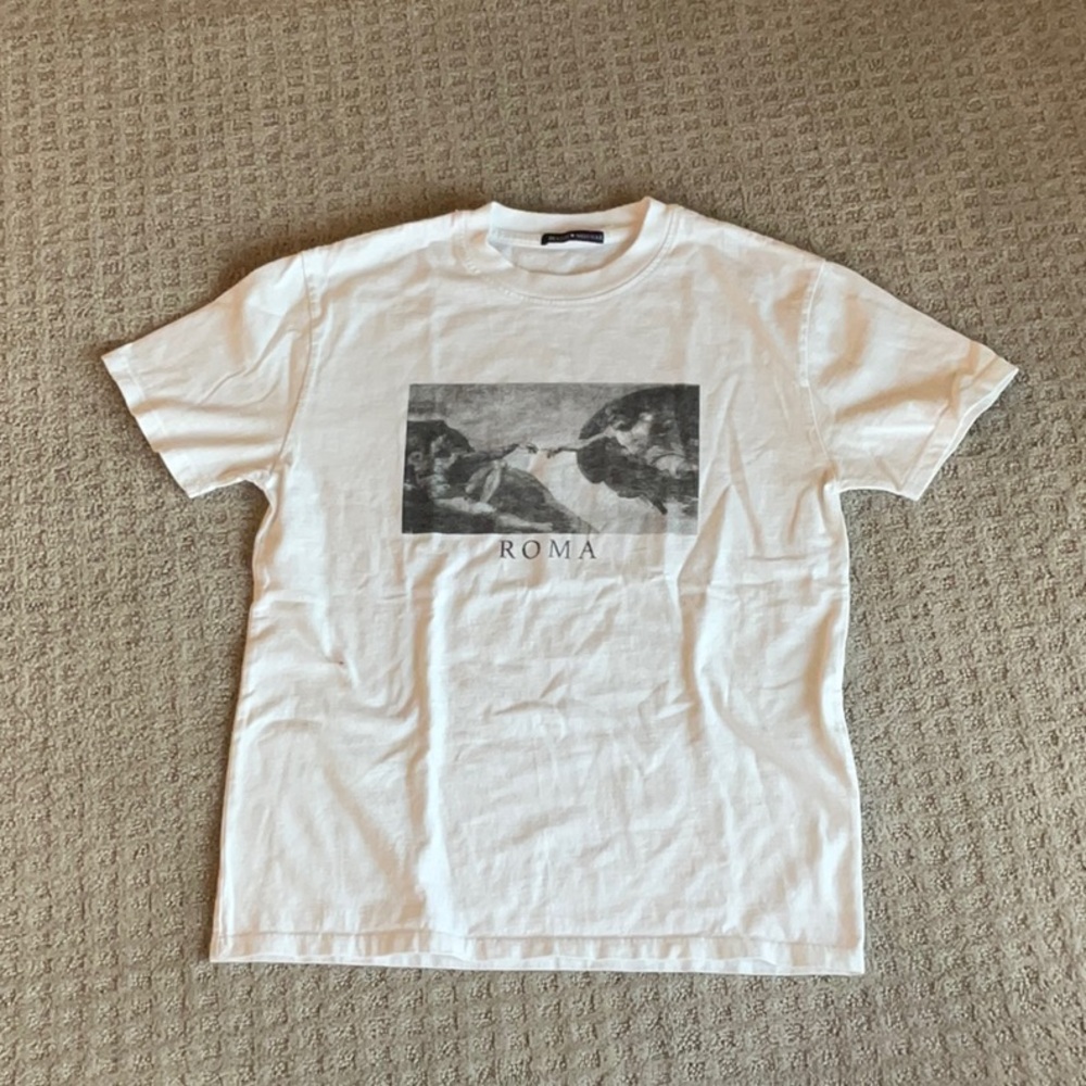 Brandy Melville Roma white tee shirt NWOT